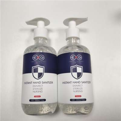 fast delivery factory Rapid production 75% alcohol hand sanitizers gel 300ml Instant Liquid