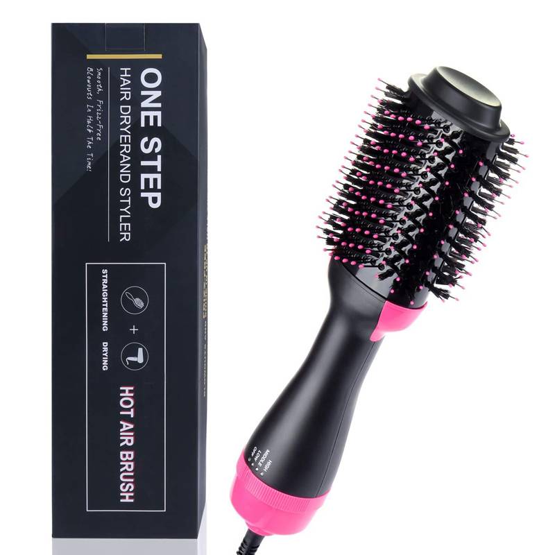 Rebow Stock Professional One Step Home Bathroom Negative Ion Brush Volumizer Hair Dryer